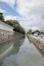 Moat of Nijo Castle of Kyoto in Japan Royalty Free Stock Photo