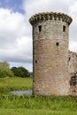 Moated Caerlaverock Castle, Scotland,