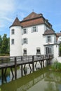 Moated Castle Bottmingen - Wasserschloss Bottmingen Royalty Free Stock Photo