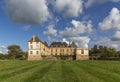 The moated Cormatin castle in South Burgundy