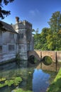 Moated house, Warwickshire Royalty Free Stock Photo