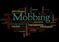 Mobbing, word cloud concept 2