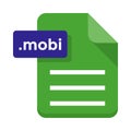 Mobi file flat icon