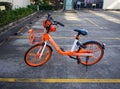 Mobike in parking lot Southport Gold Coast Australia Royalty Free Stock Photo