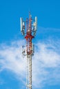 Phone tower and talecoms cell Royalty Free Stock Photo