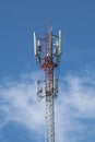 Phone tower and talecoms cell Royalty Free Stock Photo