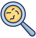 Bacteria Isolated Vector icon that can easily modify or edit Royalty Free Stock Photo
