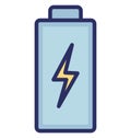 Battery Isolated Vector icon that can easily modify or edit Royalty Free Stock Photo
