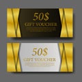 Gift card Voucher coupon banner promotion marketing template