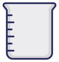 Beaker Isolated Vector icon that can easily modify or edit Royalty Free Stock Photo