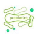 Probiotics Bacteria Vector Logo