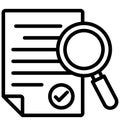 Audit Isolated Vector Icon which can easily modify or edit Royalty Free Stock Photo