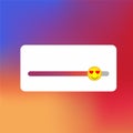 Social media icons inspired by Instagram Slider smile. Simple element illustration.