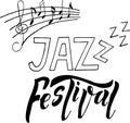 Jazz music festival banner poster illustration.