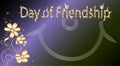 International Friendship Day with a dark background Royalty Free Stock Photo
