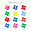Abstract Social Media Icon Pack Royalty Free Stock Photo