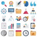 Web and SEO Vector Icons set every single icon you can easily modify or edit Royalty Free Stock Photo