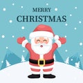 Santa claus and merry christmas vector design Royalty Free Stock Photo