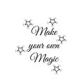 Make your own magic, Christmas card Royalty Free Stock Photo