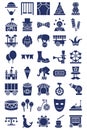 Circus Vector Icons Set every single icon be easily modified or edited Royalty Free Stock Photo