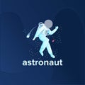 Abstract business astronout background