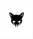 Fox icon,flat design fox icon,best illustration design fox icon. Royalty Free Stock Photo