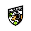 Goat head logo for the Tennis team logo. vector illustration.