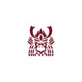 Eagle samurai mascot logo