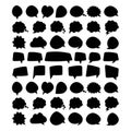 Set of business bubble spech icon symbol logo design vector Royalty Free Stock Photo