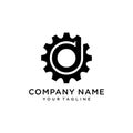 Letter D Gear Engineer Logo Design Template Element