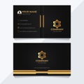 Luxury business card template, vector Royalty Free Stock Photo