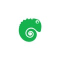 Cute chameleon logo mascot icon Royalty Free Stock Photo