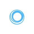 Abstract blue cirlce logo icon