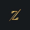 Elegant z letter, double 7 number logo icon