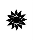 Flower flat icon,vector best flower design icon,rose flat icon. Royalty Free Stock Photo