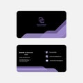Simple , clean and colorful business card template design. Modern shape style for personal identity or company branding , statione