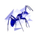 WPAP. abstract style of pop art like ants