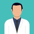 Medic doctor man hospital healthcare icon vector