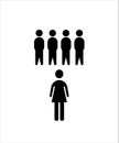 Business flat icon,girl leader speech flat icon,vector best flat icon.