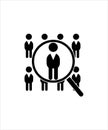 Find icon,man search icon,vector best flat icon. Royalty Free Stock Photo