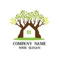 Home tree Garden and Building services logo