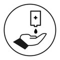 Concept icon symbol washing hands