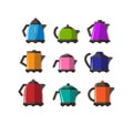 A set of electric kettles. Royalty Free Stock Photo