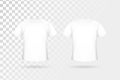 Front and back white tshirt mockup