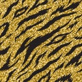 Animal Prints sparkling gold glitter