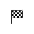 Racing flag icon isolated vector on white background Royalty Free Stock Photo