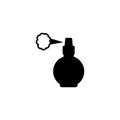 Perfume spray bottle icon isolated vector on white Royalty Free Stock Photo