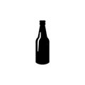 Bottle icon isolated vector on white Royalty Free Stock Photo