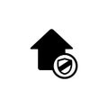 House protector icon vector isolated on white