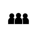 People icon vector on white background